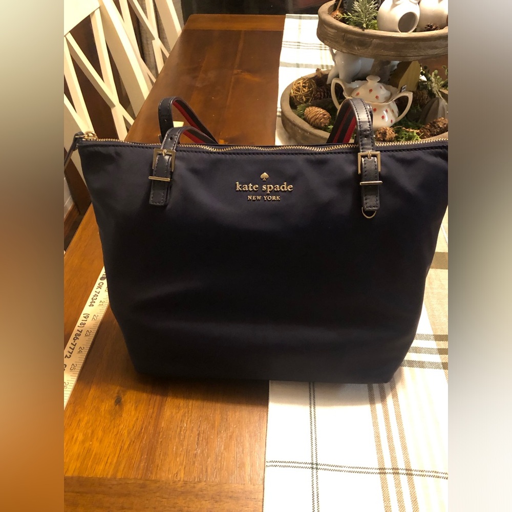 Kate Spade Navy Blue Tote Bag
